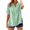 Green 1, variant on Lixiuxyad Summer Blouse Stylish Women Shirts For Everyday Wear V Neck Long Sleeve Top Solid Color Casual Shirt For Spring And Summer Versatile For Jeans And Casual Pants