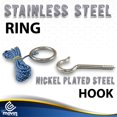 thumbnail image 3 of Hook And Ring Swing Diy Kit Stainless Steel Hardware And Nylon String Ring Toss Game Indoor - Outdoor For Endless Hours Of Fun! Getmovin, 3 of 4