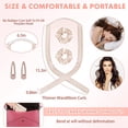 thumbnail image 3 of Cyan Velvet EVA Sleep-In Curling Rod Set - No-Heat Lazy Hair Curler for Overnight Big Waves with 2 Clips, 2 Hair Ties & 2 Small Ties - Gentle, Frizz-Free, Portable Heatless Curl, 3 of 6