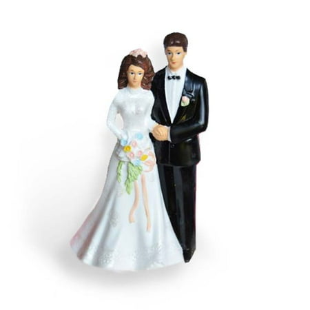 Traditional Vintage Bride And Groom Wedding Cake Topper