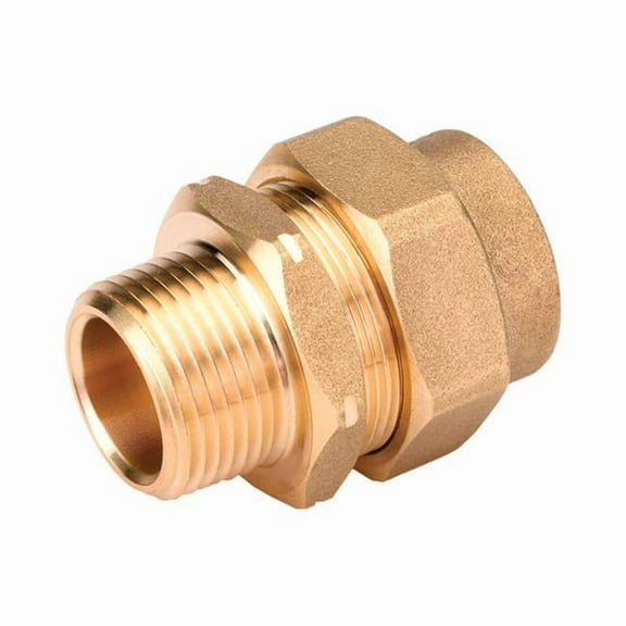 Home-Flex 1/2 in. MPT X 1/2 in. D Mechanical Brass 6.125 in. L Male Adapter