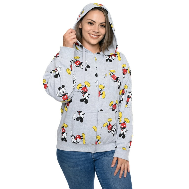 Disney Mickey Mouse Polar Fleece Womens Plus Size Hoodie Sweater