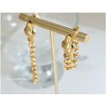 thumbnail image 3 of HOOUN Brass with 18K Gold Plated Snake Head Tassel Earrings Stud High Quality Jewelry, 3 of 9