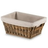Wood Slice Basket W/ Liner - Md