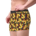 thumbnail image 2 of Sikiie Cartoon Ducks Print Men's Boxer Briefs, Elastic Waistband Boxer Briefs Leggings-Large, 2 of 5