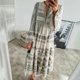 thumbnail image 3 of WILLBEST Vestidos Casuales para Mujer Verano Bohemio Estampado Geométrico A Rayas Maxi Vestido con Mangas Largas para Mujer Sexy Playa Casual Chica, 3 of 3