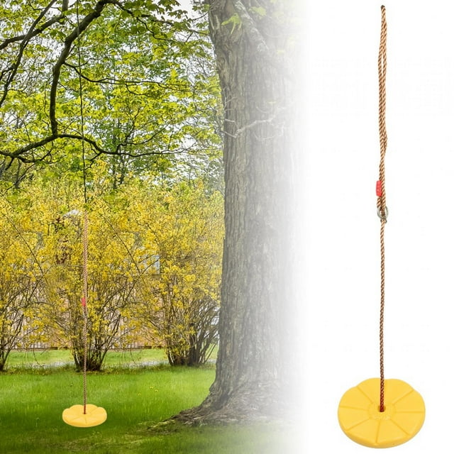 Hanging Chair, Climbing Disc, With High And Maximum Durability For Patio Campsite Balcony Garden Yellow