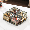 thumbnail image 2 of Multifunctional Party Snack Tray for Fruits,Nuts,Compartment Party Platter,Divided Serving Bowl with Lid for Veggies B, 2 of 8