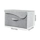 thumbnail image 3 of Caja de Almacenamiento Plegable con Tapa Curva para Algodón y Lino | Poliéster | Gris | 38 X 25 X 25 Cm | 660 G | Solución de Almacenamiento Multiusos, 3 of 6