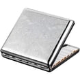 thumbnail image 1 of Caja para cigarrillos de metal de cobre puro arabesco tallado, con capacidad para 20 cigarrillos, color plateado, 1 of 6