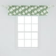 thumbnail image 2 of Ambesonne Romantic Window Valance, Lilly Bouquet Design, 54" X 12", Pistachio Green White, 2 of 3