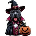 thumbnail image 3 of CafePress - Costumed Pitbull Halloween - Cotton Baseball Jersey, 3/4 Raglan Sleeve Shirt, 3 of 4