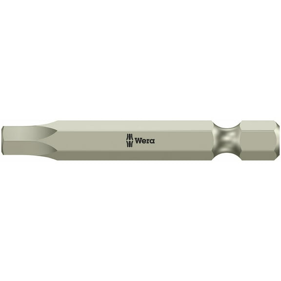 Wera Power Bit, Metric, 1/4", Hex, 4mm, 3-1/2", SS 05071102001
