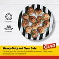 thumbnail image 3 of Glad Everyday Round Disposable Paper Plates with Referee Football Design | Cut-Resistant, Microwavable Paper Plates for All Foods & Daily Use | 10 Inches, 58 Count SHO26, 3 of 3