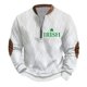 thumbnail image 5 of Penkiiy Mens Día de San Patricio Sudadera Irlandesa Print 1/4 Zipper Collar M Multicolor, 5 of 5