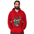 thumbnail image 5 of Wild and Free Bald Eagle Rose Tattoo Hoodie Sweatshirt Women Men Brisco Brands L, 5 of 6