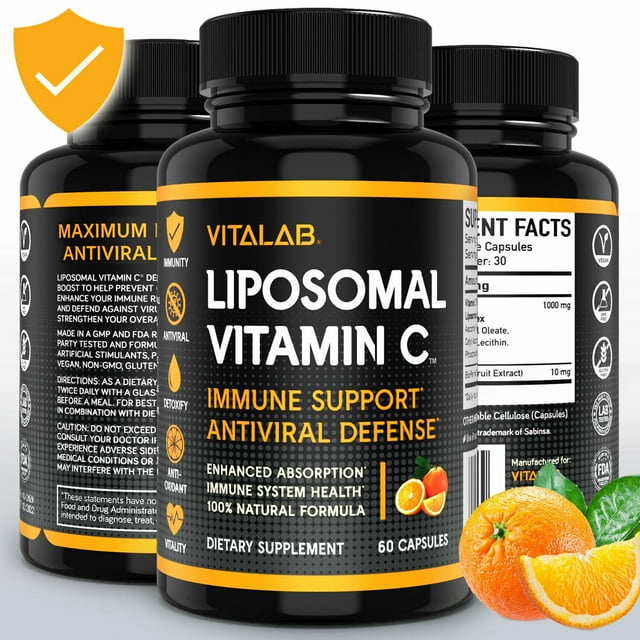 Liposomal Vitamin C 1000mg Capsules High Absorption Vitamin C Pills