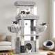 thumbnail image 1 of Cat Tree Tower Hey-brother MPJ070W para gatos adultos, color gris claro, 1 of 9