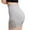 Gray, variant on Joau Womens Lace Ribbed Seamless Shaping Boyshorts Mid Waist Butt Lifting Panties Tummy Control Underwear Slimming Shapewear Girdle Panty