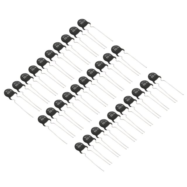 Unique Bargains NTC Thermistors Resistors, 30Pcs 5 Ohm NTC5D-9 High Sensitivity Current Limiter Temperature Sensor
