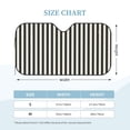 thumbnail image 3 of Bingfone Black And White Thick Stripes Car Windshield Sunshade,Sun Foldable Sun Shield Sun Visor for Car - Medium, 3 of 8
