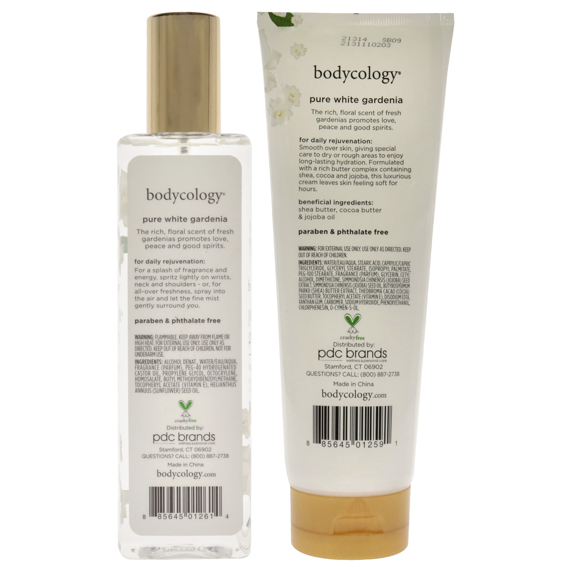 Bodycology Pure White Gardenia Kit , 2 Pc Kit 8oz Body Cream, 8oz