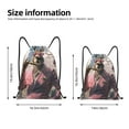 thumbnail image 2 of Balery Stylish Kangaroo In Suit Pattern Drawstring Backpack Bag Sport Gym Sackpack Cinch Bags Pattern Drawstring Backpack Bag Sport Gym Sackpack Cinch Bags -Medium, 2 of 6