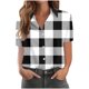 thumbnail image 1 of Pantalones Cortos para las Mujeres Impresión Sexy Cómodo Bolsillo de Manga Corta, Botón Top Blusa Camiseta, 1 of 4