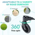 thumbnail image 6 of SACVON Baby Stroller Wagon for 2 Kids with Breathable Canopy,Parent Organizer,Removable Seat,2 Cup Holders,Gray, 6 of 12
