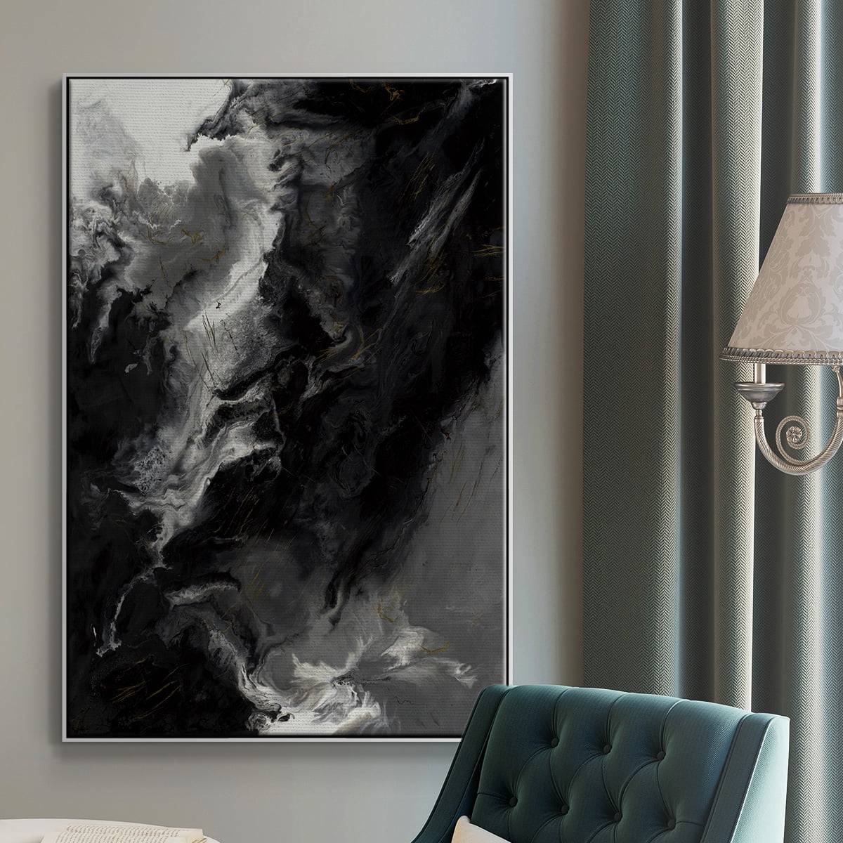 Changes Framed Premium Gallery Wrapped Canvas - Ready to Hang - 25 x 37 - White Floating Frame