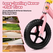 Toddler Balance Bike, WLRETMCI Kids Training Balance Bike for 2-6 Years Old Boys Girls, Lightweight Kids Bikes No Pedals with Adjustable Seat, Pink