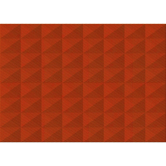 Ahgly Company Indoor Rectangle Patterned Scarlet Red Area Rugs, 2' x 4'