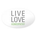 thumbnail image 1 of CafePress - Live Love Homeopathy - Sticker (Oval), 1 of 1