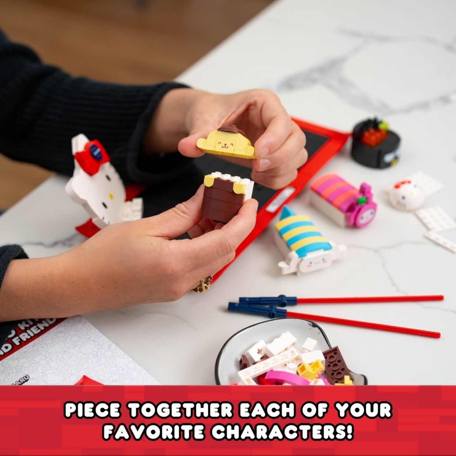 Brickcraft Hello Kitty Sushi Bar 383-Piece Building Set photo 5
