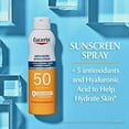 thumbnail image 2 of Eucerin Advanced Hydration SPF 50 Sunscreen Spray, Lightweight Sunscreen Lotion Spray, 6 Fl Oz Spray Bottle, 2 of 3
