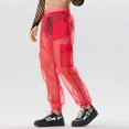 thumbnail image 6 of INCERUN Mens Mesh See Through Thin Cargo Pants Sexy Solid Pantalons Party Shows Trousers, 6 of 8