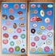 thumbnail image 1 of 8 estilos de pegatinas de pared de donuts, pan, comida, PVC, para ventanas, impermeables, autoadhesivas, despegar y pegar., 1 of 6