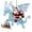 Sky Blue, variant on ZMKIAG Acrylic Ornament of Santa Riding a Dragon - Unique Fantasy Themed Christmas Tree Decoration, Delicate Magical Figurine for a Whimsical and Festive Holiday Display