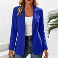 thumbnail image 3 of Bixock Women's Blazer Suits Jackets Cardigan Collar Solid Color Long Sleeve Button Front Slim Warm Fall Winter Daily Outerwear for Women Clothings, 3 of 5