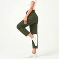 thumbnail image 2 of Vrorvz Crop Pants for Women Elastic High Waisted Pant Loose Casual Workout Athletic Trouser Ladies Trousers, 2 of 4