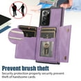 thumbnail image 4 of Nalacover Wallet Crossbody for Samsung Galaxy Note 20 Ultra Phone Case with Lanyard Strap Credit Card Holder, PU Leather Protective Handbag Purse Kickstand Bling Diamond Cover Women Girl, Purple, 4 of 10