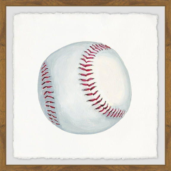 Marmont Hill Let's Play Baseball Framed Wall Art