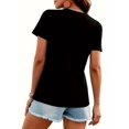 thumbnail image 2 of [Chemistry Vase Cotton Blend Tee] Casual Floral Chemistry Vases Print T-Shirt for Women, Cotton Blend Crew Neck Short Sleeve Tee with Slight Stretch, Fashionable Geometric Pattern Knit Top for All Se, 2 of 6