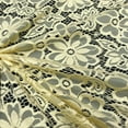 thumbnail image 3 of Stretch French Lace Embroidered Floral Florence 58" Wide Fabric (Maize), 3 of 3