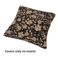 thumbnail image 3 of Throw Pillow Covers, roses_AA Soft Square Pillow Cases with Invisible Zipper for Couch Bed Sofa, Farmhouse Fall Home Decor 18"x18", 3 of 7