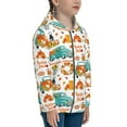thumbnail image 5 of Sikiie Fall Pumpkins And Sunflowers Zip Up Hoodie Teenage, hoodies for Teenage, Zipper Sweatshirt Jacket for Daily, Traveling-Medium, 5 of 6