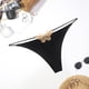 thumbnail image 3 of Gibobby Bragas elásticas para mujer Sexy Girl's New Cut Out Butterfly Pearl Tanga de encaje Doble capa Correa fina Sexy Tanga Bordado de Cintura Bikini sexy(Blanco， L), 3 of 5