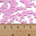 thumbnail image 4 of 10gs Macaron color Opaque Frosted Glass Seed Beads Peanut Pearl Pink 6x3x3mm Hole: 1.2mm about 88pcs/10g, 4 of 4