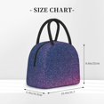 thumbnail image 2 of Disketp Violet Glitter Bolsa Térmica para Almuerzo, Lonchera con Abertura Amplia y Gran Capacidad, Organizador Reutilizable para Mujeres, Hombres y Adultos, 2 of 6