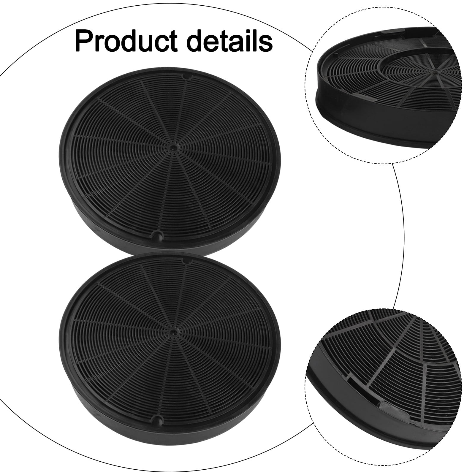 2PCS Activated Carbon Kitchen Range Hood Filter Accessories 198*30mm